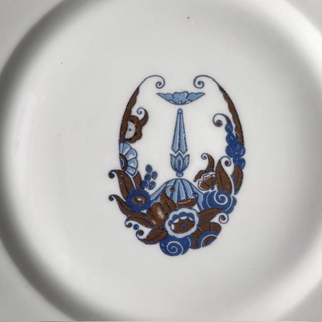 Тарелка Limoges WG et Cie конец XIX в 25 см фарфор Франция 1 категория