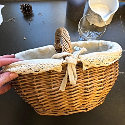 Корзина плетеная для пирожков