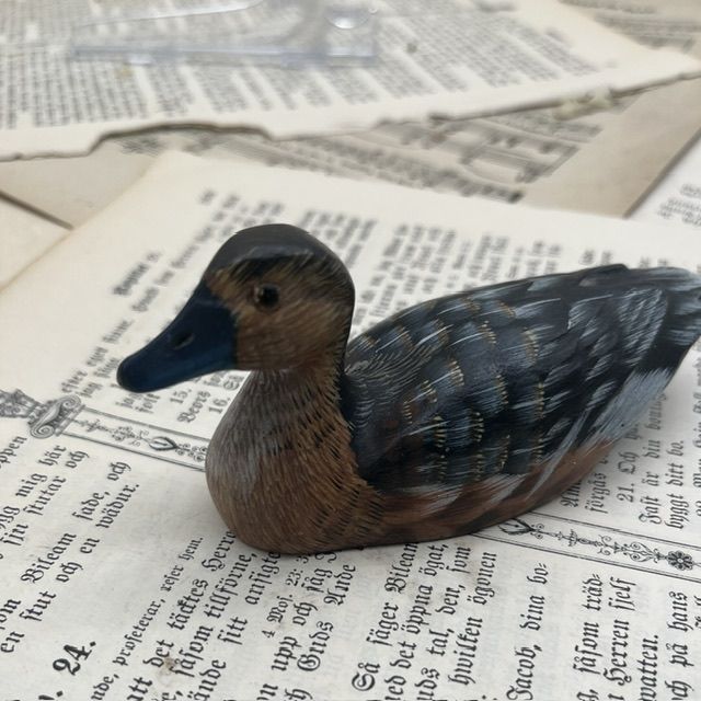 Статуэтка Утка 11 см дерево