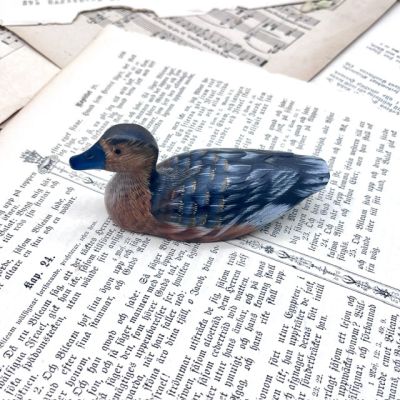 Статуэтка Утка 11 см дерево