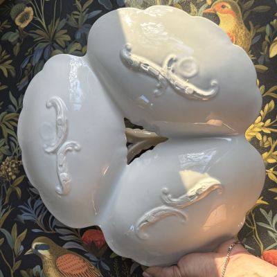 Менажница с ручкой Limoges 32 см Франция начало 20 века