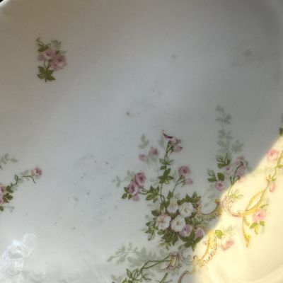 Менажница с ручкой Limoges 32 см Франция начало 20 века