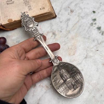 Ложка юбилейная 19 см олово