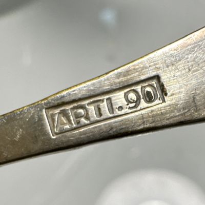 Вилка трезубец Arti 12 см серебрение 90