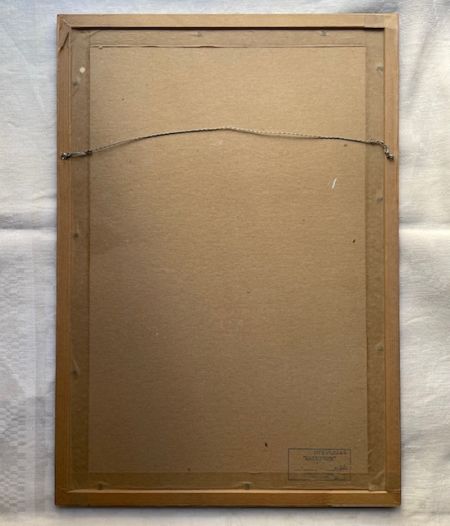 Гербарий 1946 подорожник в антибликовом оформлении Швеция 54х31 см