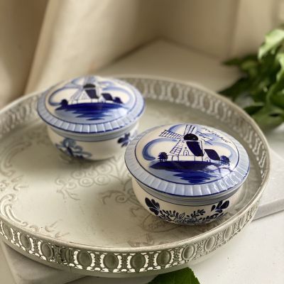 Шкатулка 10 см Мельница Delft 
