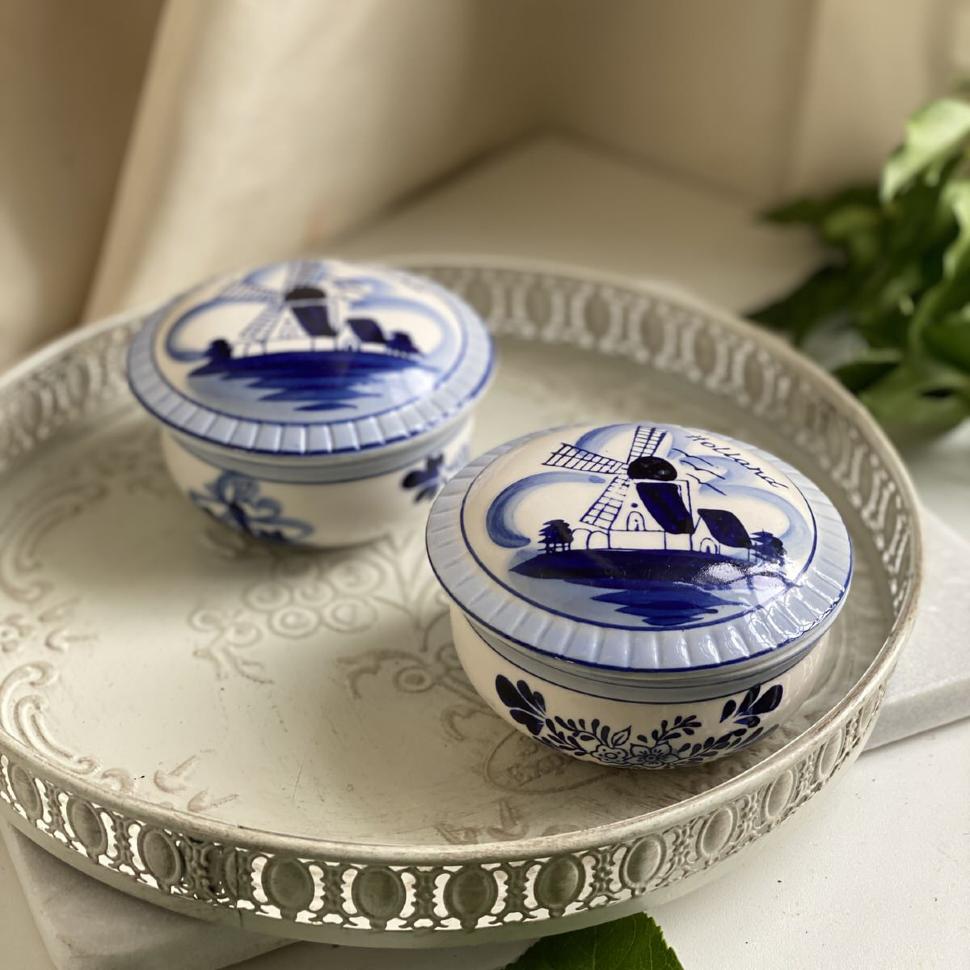 Шкатулка 10 см Мельница Delft