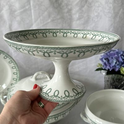 Блюдо на ножке Boch Freres Bonaparte 23 см Бельгия 