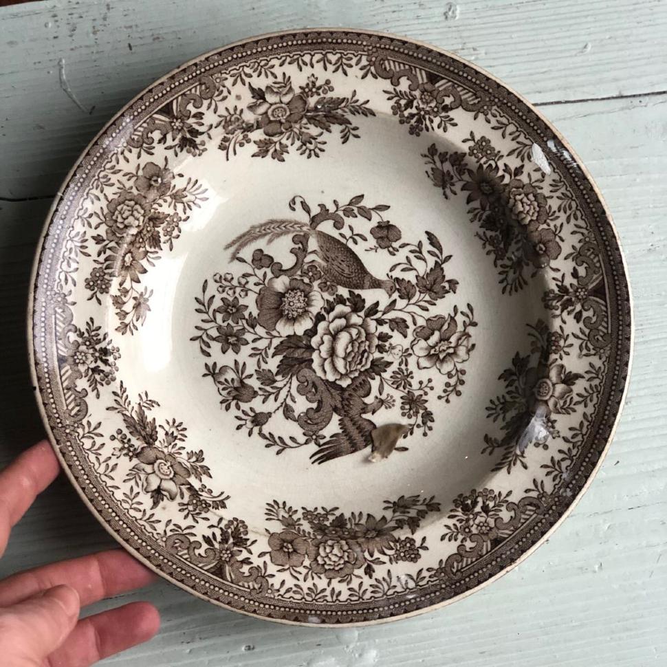 Тарелка глубокая 22,5 см Fasan Rorstrand Швеция