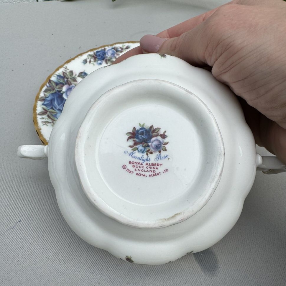 Бульонная пара Moonlight Rose Royal Albert 280 мл Англия     