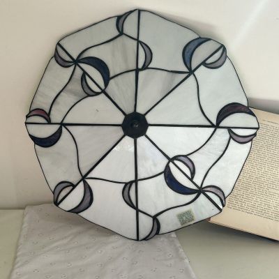 Лампа потолочная Тиффани Артдеко 48 см металл стекло     