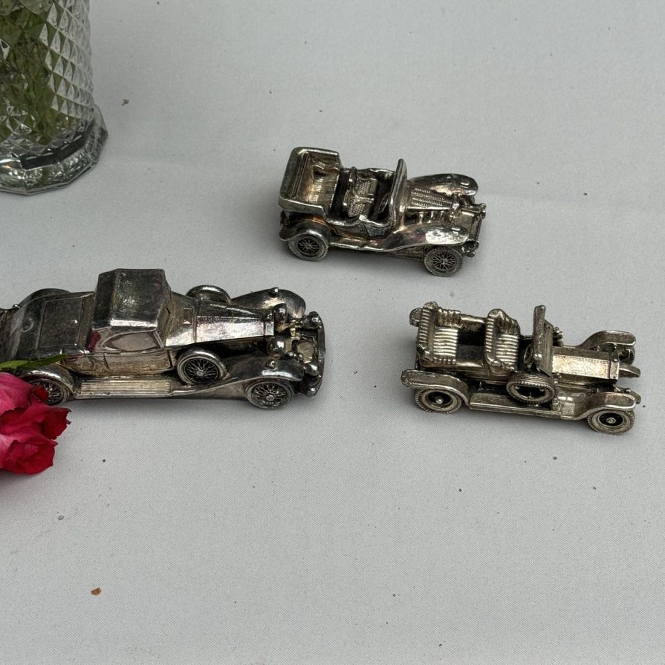 Модель машины Роллс Ройс коллекционная 9 см серебрение  