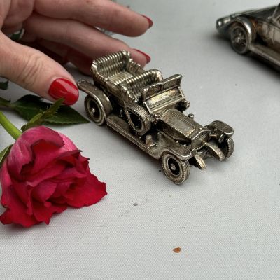 Модель машины Роллс Ройс коллекционная 9 см серебрение  