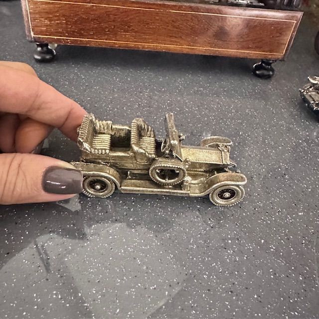 Модель машины Роллс Ройс коллекционная 9 см серебрение  