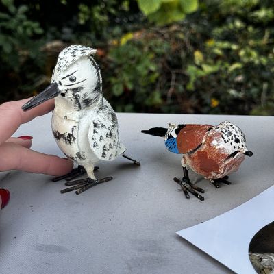 Статуэтка Дятел 11 см ручная ковка 