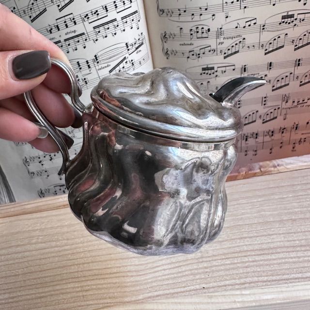 Сахарница D.B.P. 9 см серебрение Германия