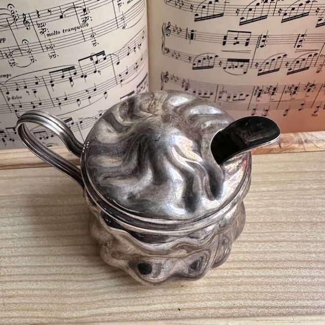 Сахарница D.B.P. 9 см серебрение Германия