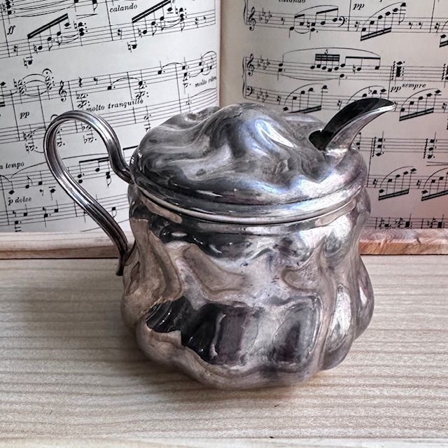 Сахарница D.B.P. 9 см серебрение Германия