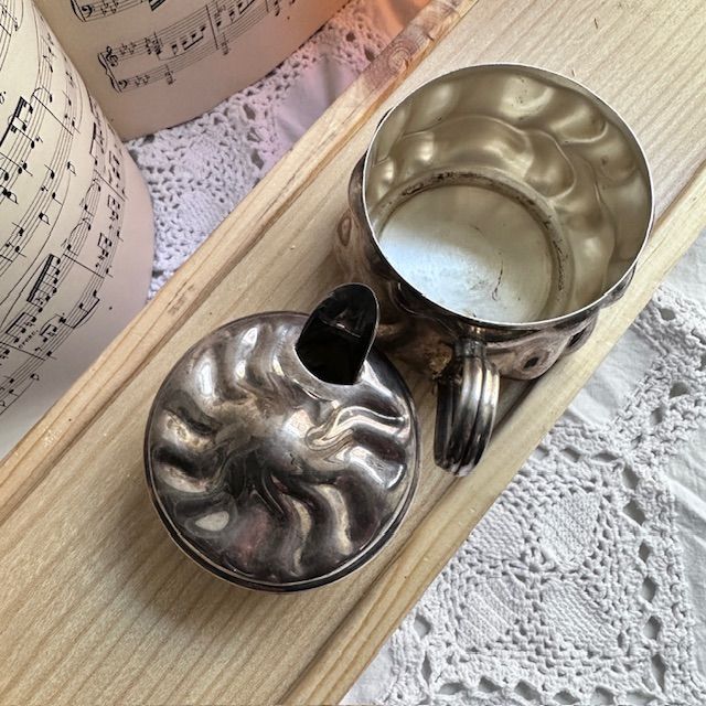 Сахарница D.B.P. 9 см серебрение Германия