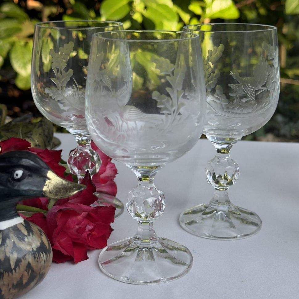 Бокал с гравировкой Кабан 240 мл хрусталь Австрия