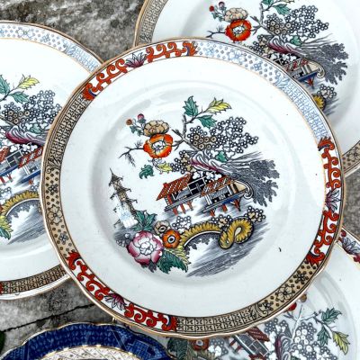 Тарелка Япония 26 см фарфор Rorstrand 19 век