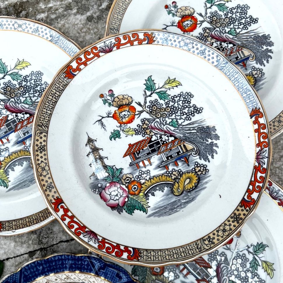 Тарелка Япония 26 см фарфор Rorstrand 19 век