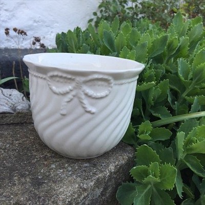 Кашпо керамика бант