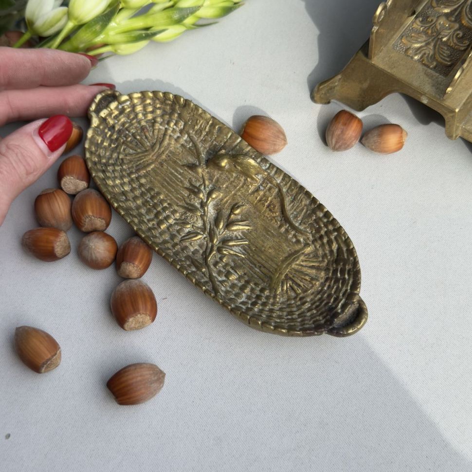 Блюдо для мелочей 16 см бронза