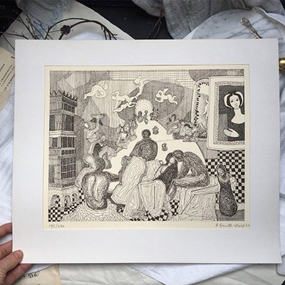 Гравюра Замок Грипсхольм Швеция 10