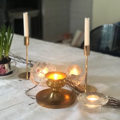 Подсвечник Malm 9 см бронза 