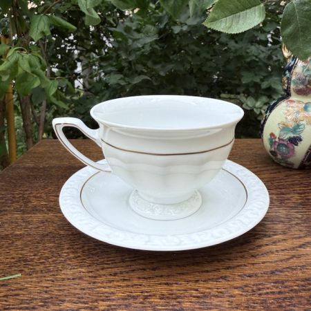 Чайная пара Rosenthal Classic с золотой каймой 200 мл Германия       