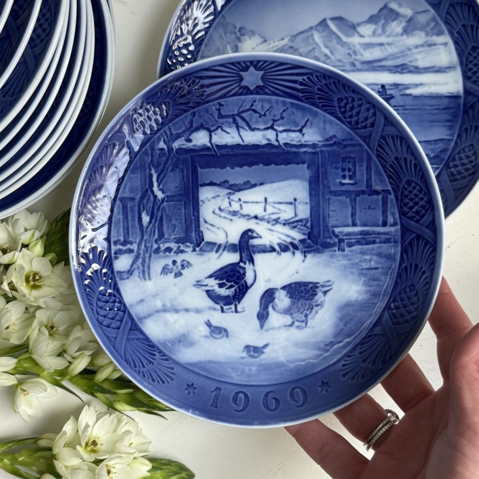 Тарелка ежегодная 1969 Royal Copenhagen Дания