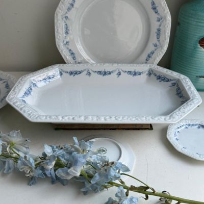 Блюдо Rosenthal Classic Rose голубые розы 34 см Германия