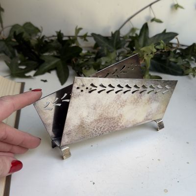 Салфетница Ардеко 17 см серебрение 