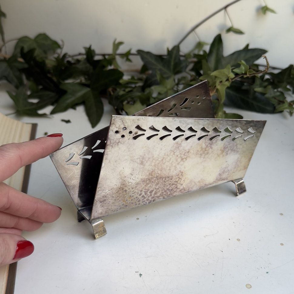 Салфетница Ардеко 17 см серебрение 