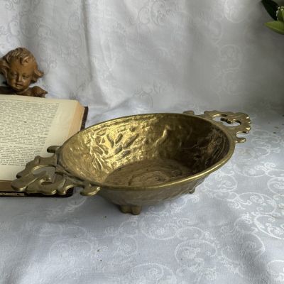 Блюдо миска фруктовница на ножках 31 см бронза