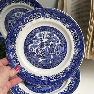 Тарелка Manufacture Imperiale et Royale de Nimy Willow 21 см Бельгия