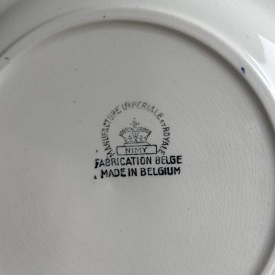 Тарелка Manufacture Imperiale et Royale de Nimy Willow 21 см Бельгия