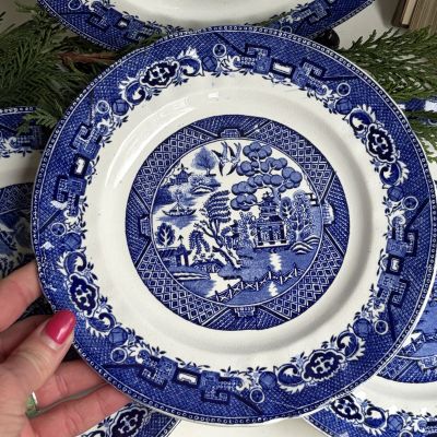 Тарелка Manufacture Imperiale et Royale de Nimy Willow 21 см Бельгия