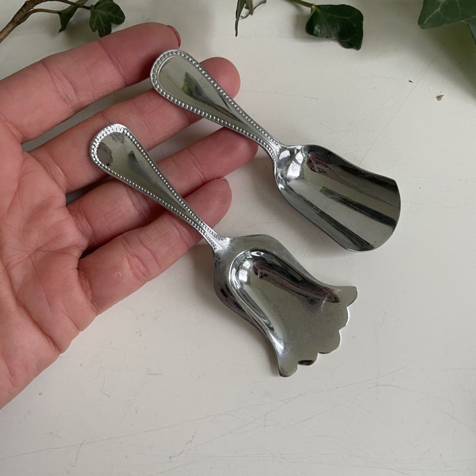 Ложка лопатка 9,5 см с ровным краем хромирование