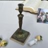 Подсвечник на 1 свечу 25 см бронза мраморное основание