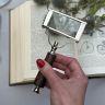Лупа для чтения 16 см сталь дерево