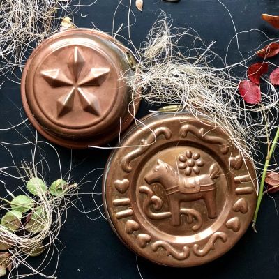 Форма для выпечки 14 см Лошадка медь