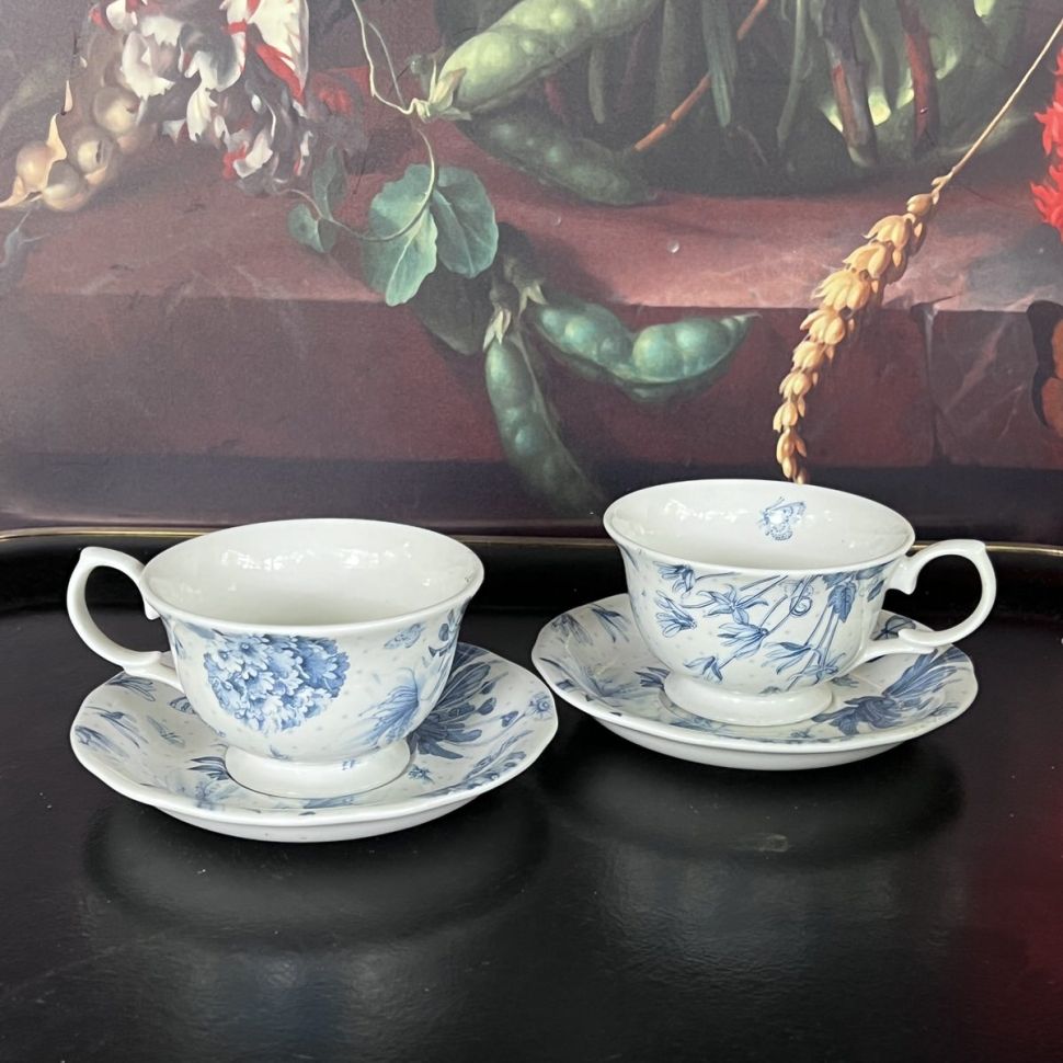 Чайная пара Portmeirion Botanic blue 250 мл керамика Англия