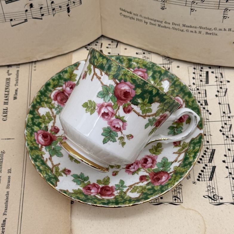 Кофейная пара Royal Stafford Odle English Garden 150 мл костяной фарфор Англия