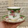 Кофейная пара Royal Stafford Odle English Garden 150 мл костяной фарфор Англия