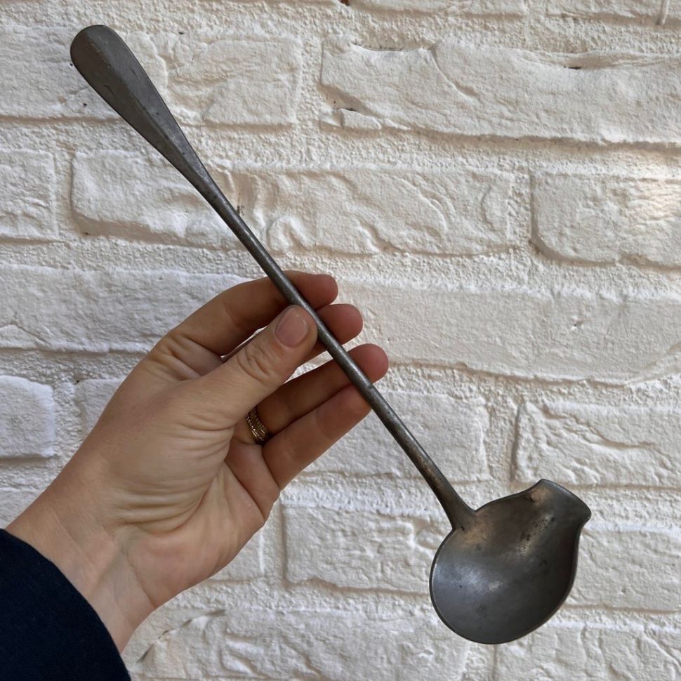 Половник соусник 28 см олово