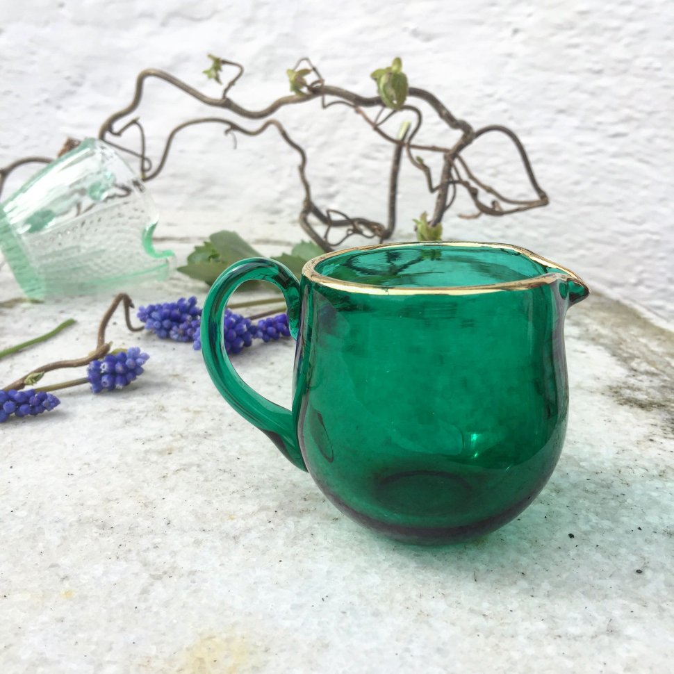 Молочник стеклянный