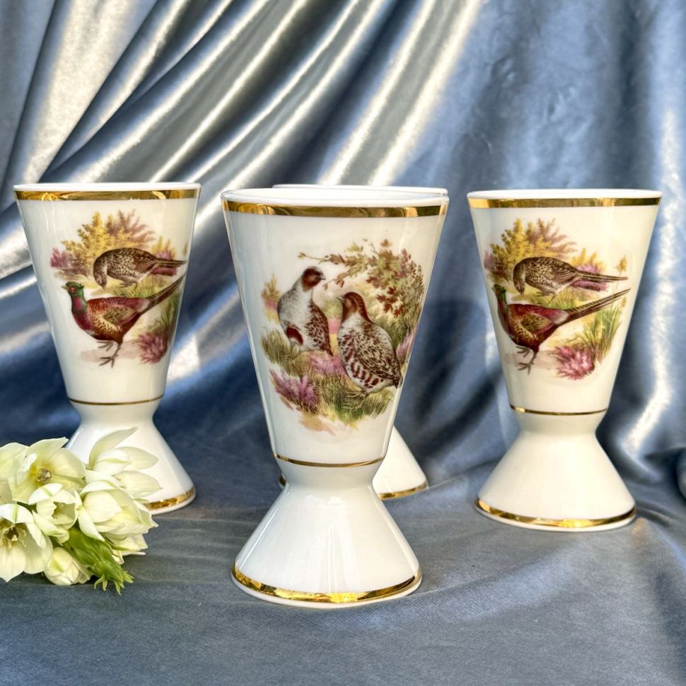 Мазагран Фазаны Sologne 170 мл фарфор Франция