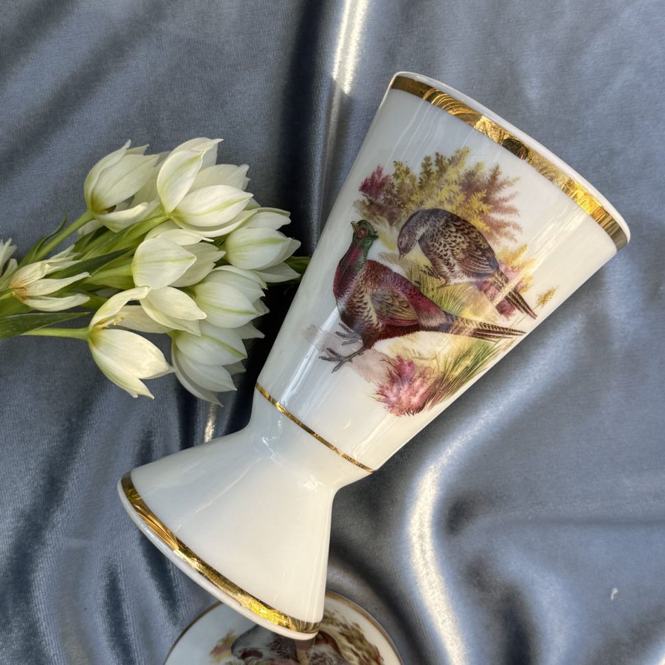 Мазагран Фазаны Sologne 170 мл фарфор Франция